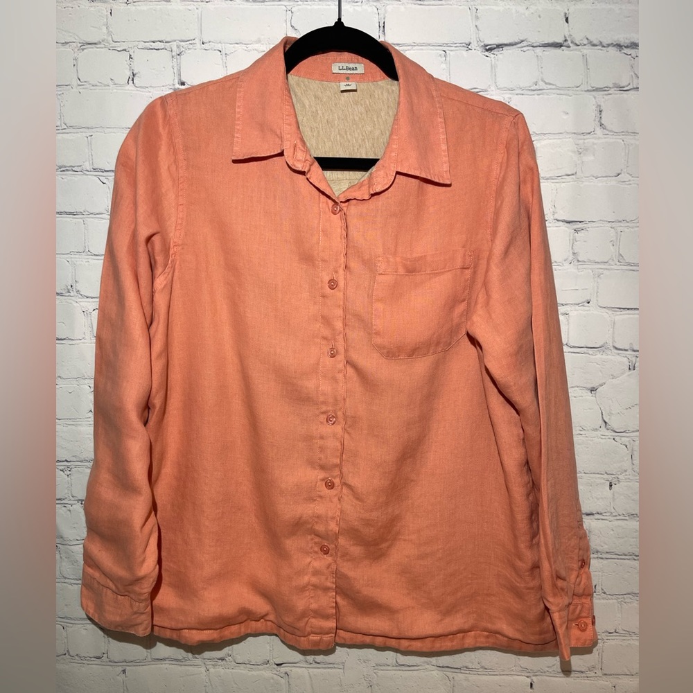 L.L.Bean size medium peach & tan